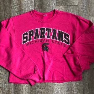 MSU Crop Sweatshirt
